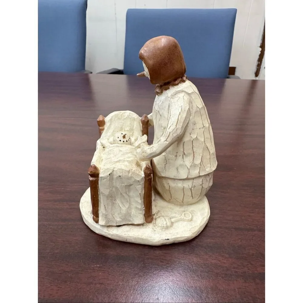 Flurryville Snowmen Figure-Mother with Infant Baby